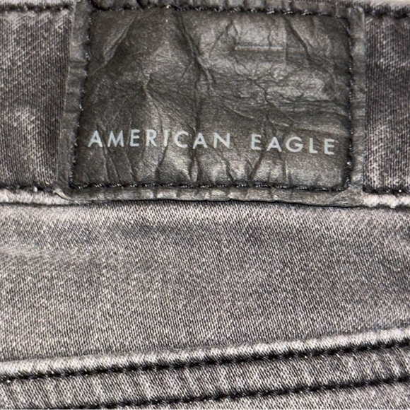 American Eagle Outfitters Hi-Rise Jegging Super Stretch Charcoal Jeans 0 Long - Picture 8 of 13